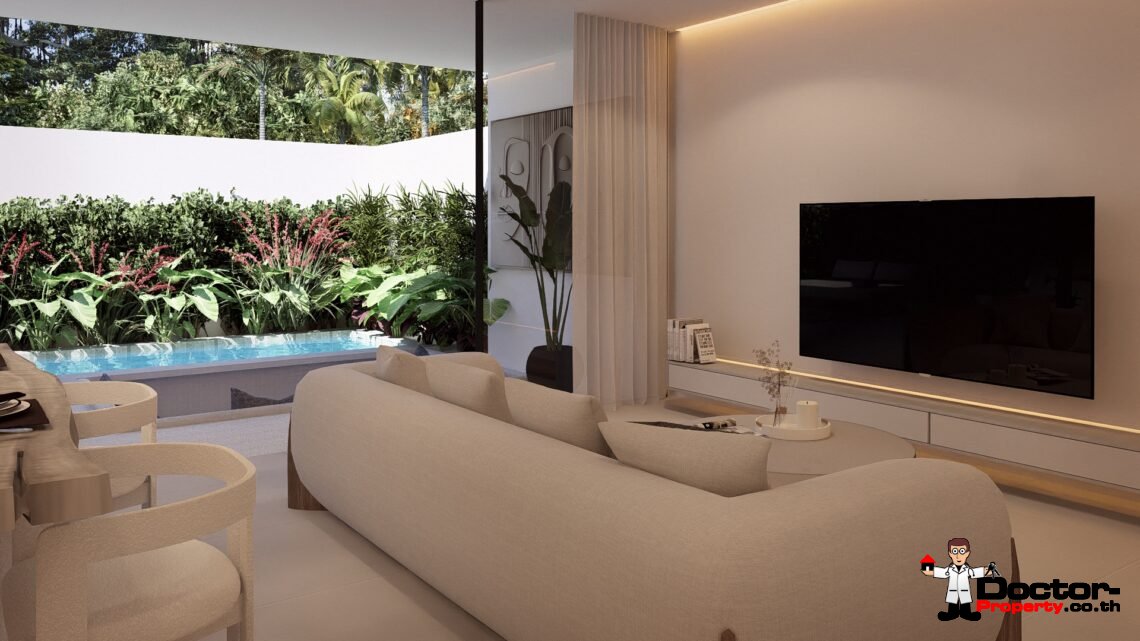 Modern 1 Bedroom Pool Villa in Chaweng, Koh Samui – For Sale